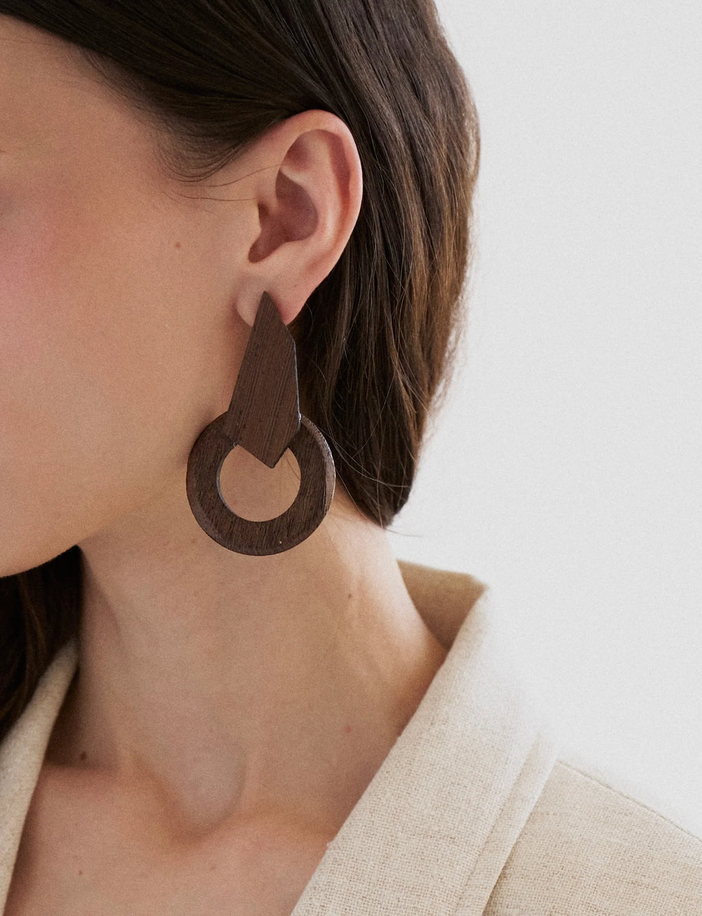 Katerini Mou Nina Wood Earrings