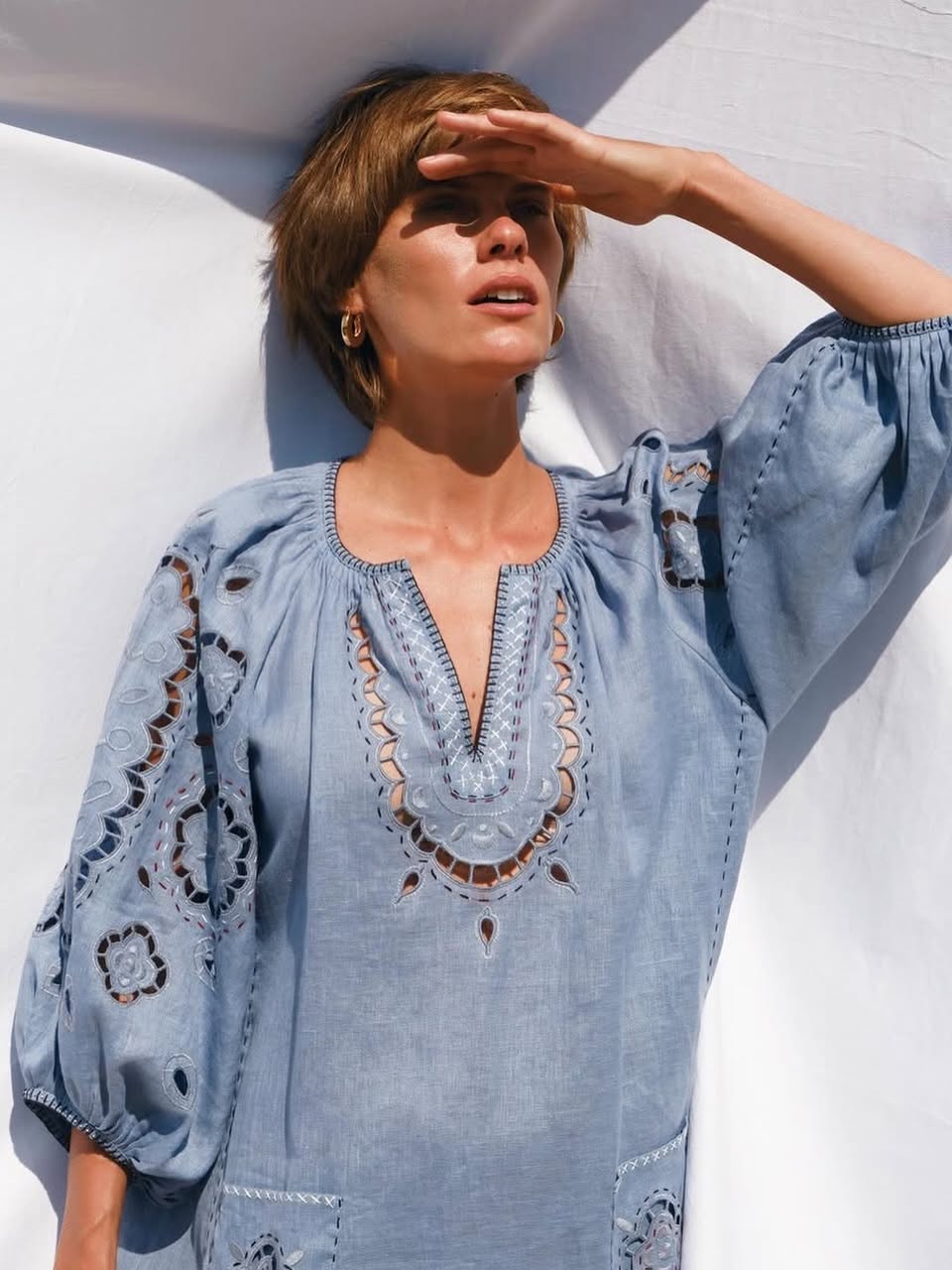 Merezhivo Long Blouse