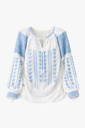 The Celestial Bloom Blouse - Handcrafted Romanian Artisan Embroidery