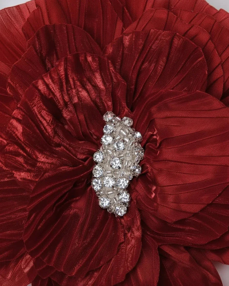 Katerini Mou Paris satin crepon brooch