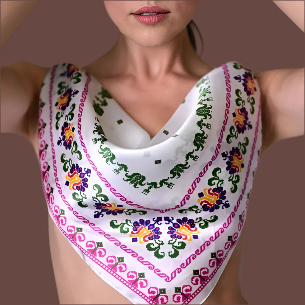 Tulips Silk Scarf