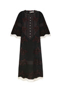 bohemian linen dress relaxed silhouette