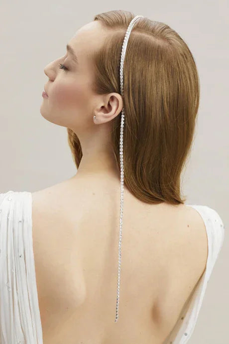 Crystal drop headband