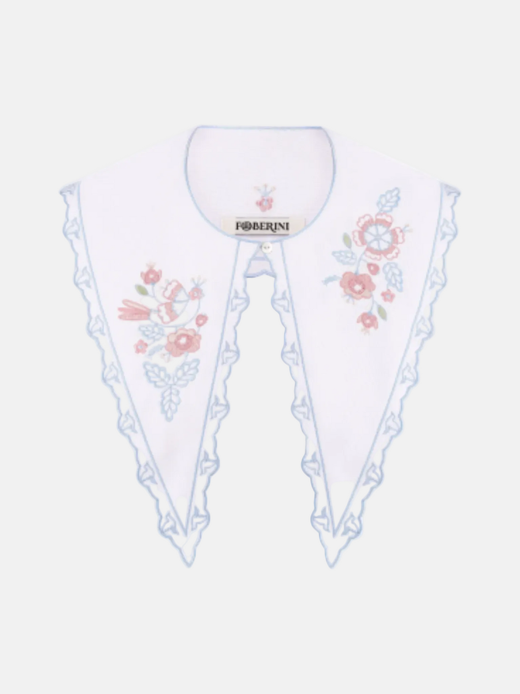 Embroidered floral collar. Foberini. Blouse Roumaine Shop