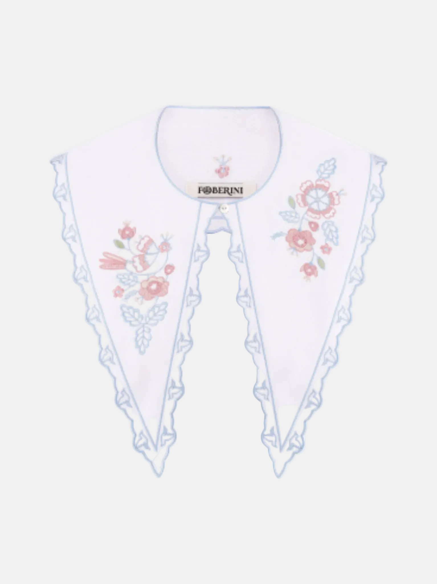 Embroidered floral collar. Foberini. Blouse Roumaine Shop