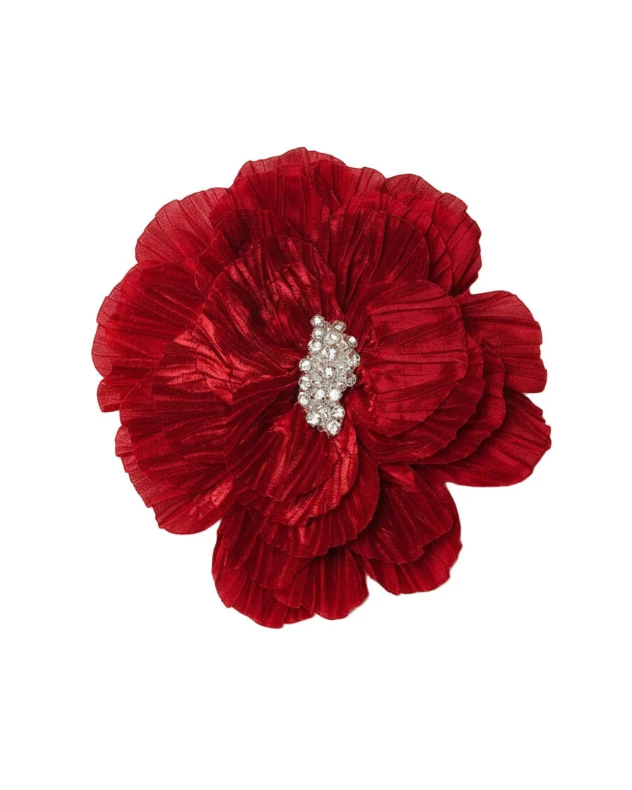 Katerini Mou Paris satin crepon brooch
