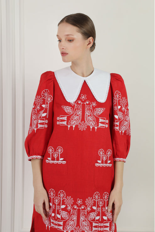 Zozulya mini dress in red
