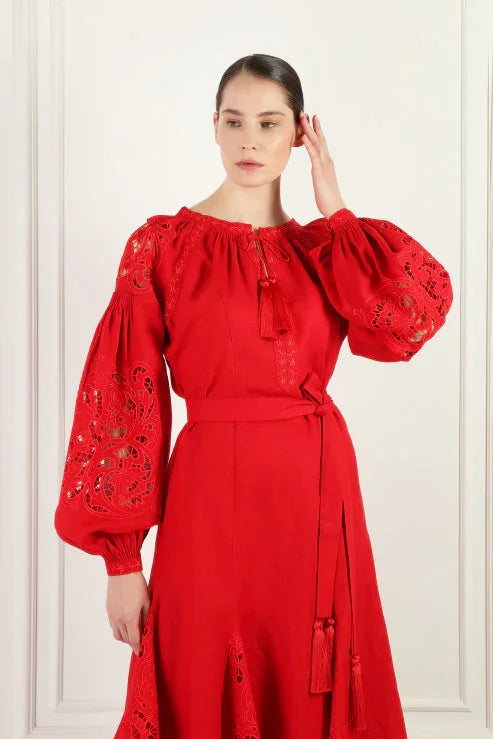 Maryianna Red Maxi Dress