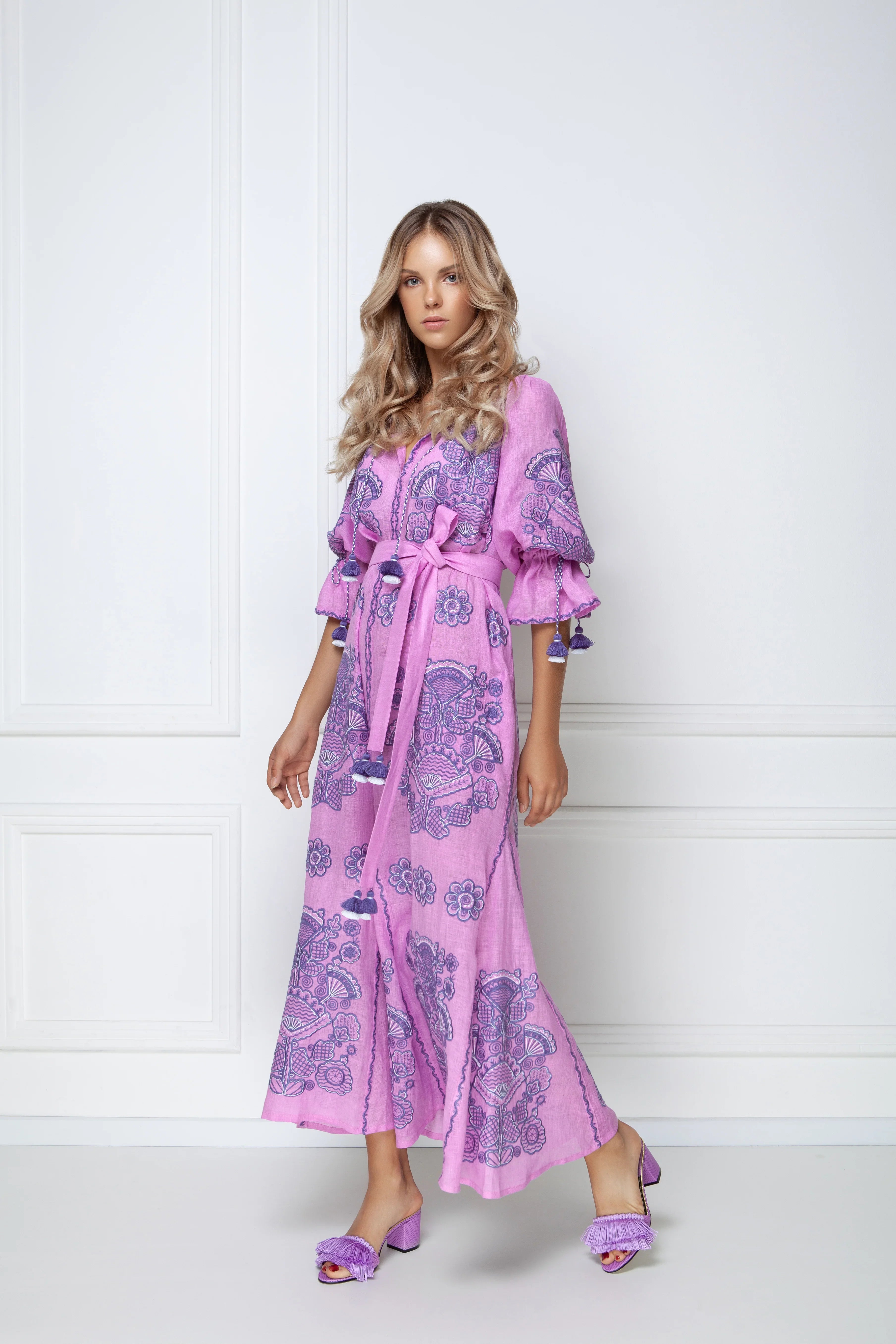 Victory Chic Pink maxi dress