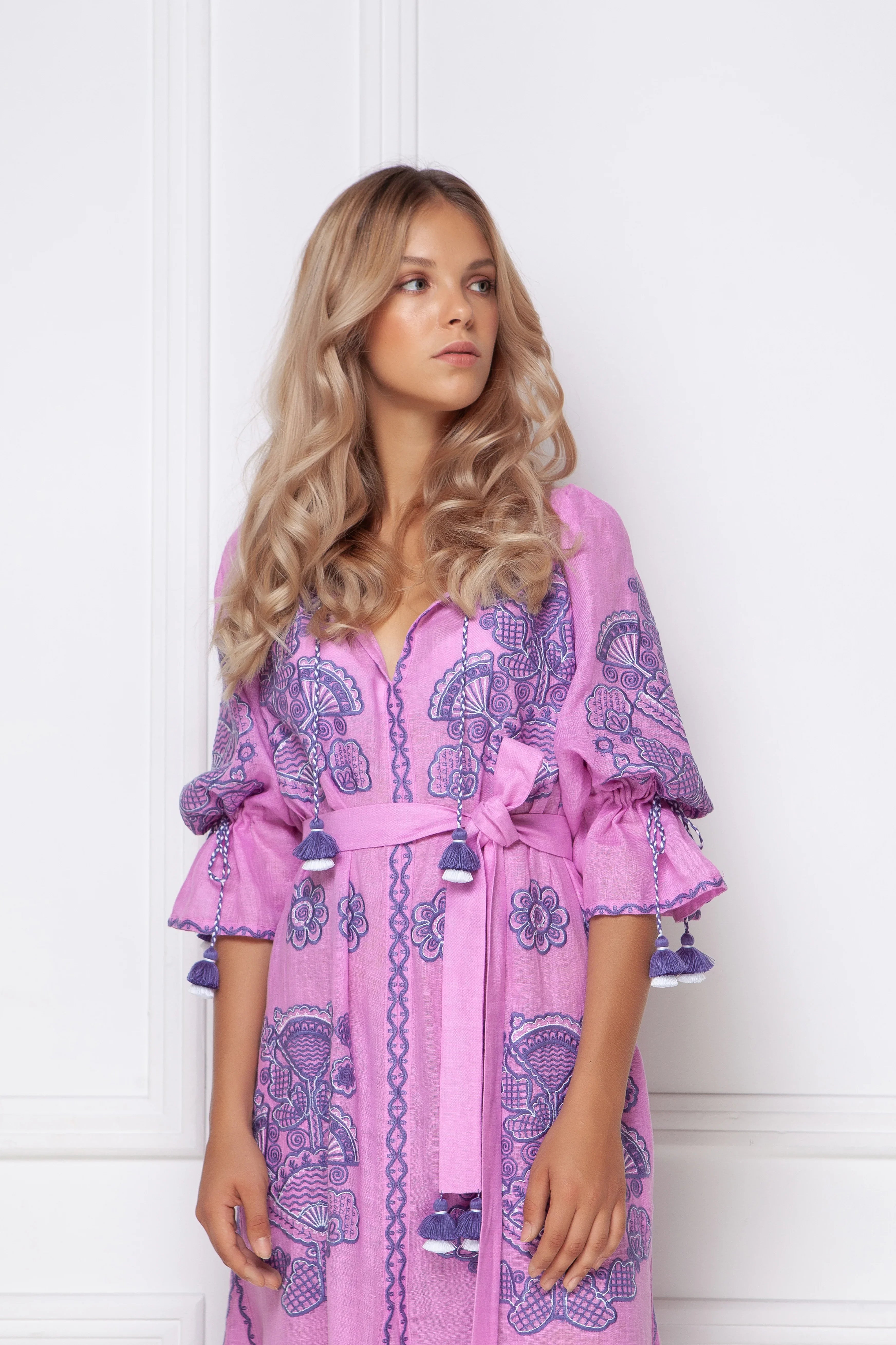Victory Chic Pink maxi dress