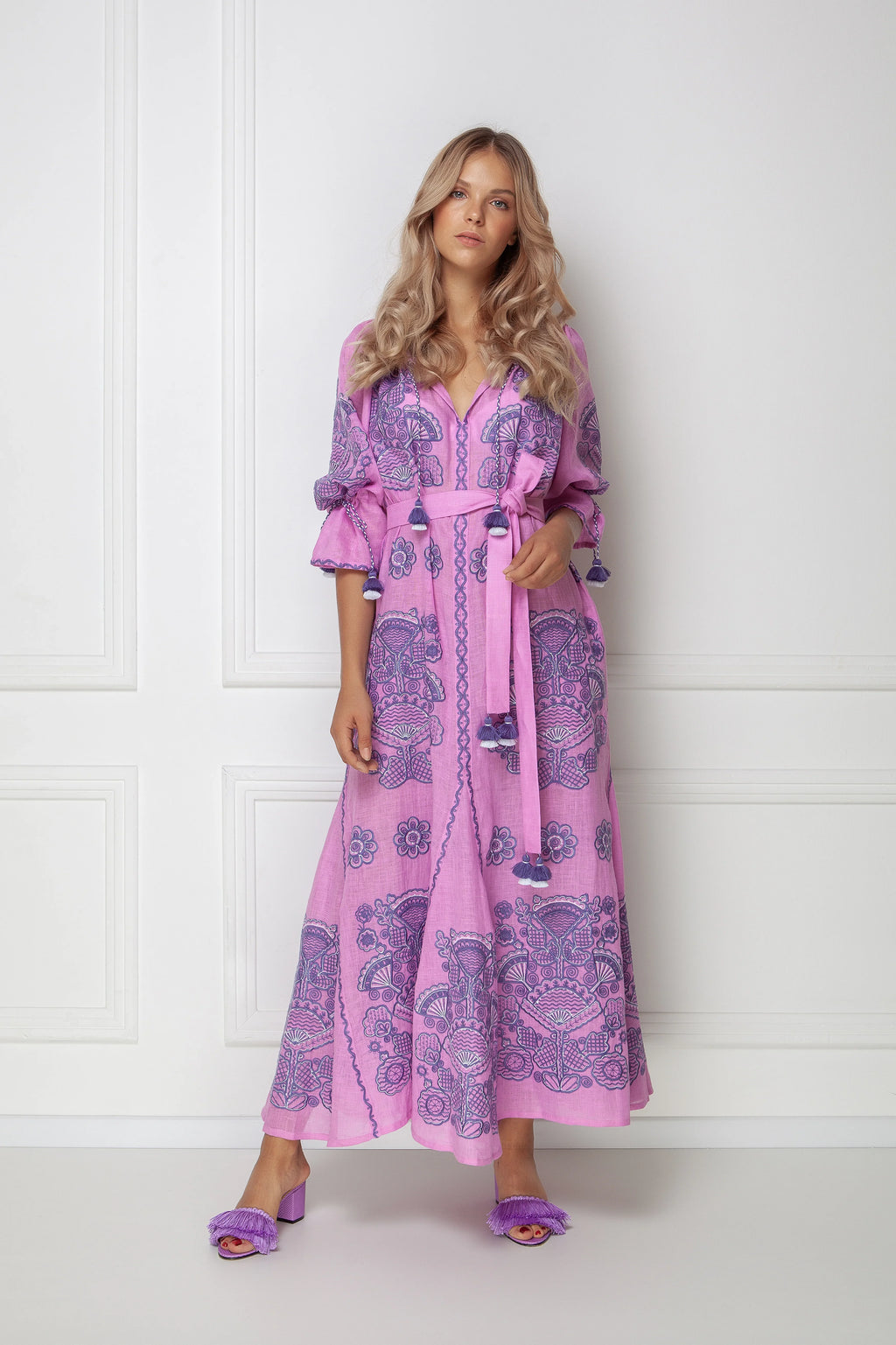 Victory Chic Pink maxi dress