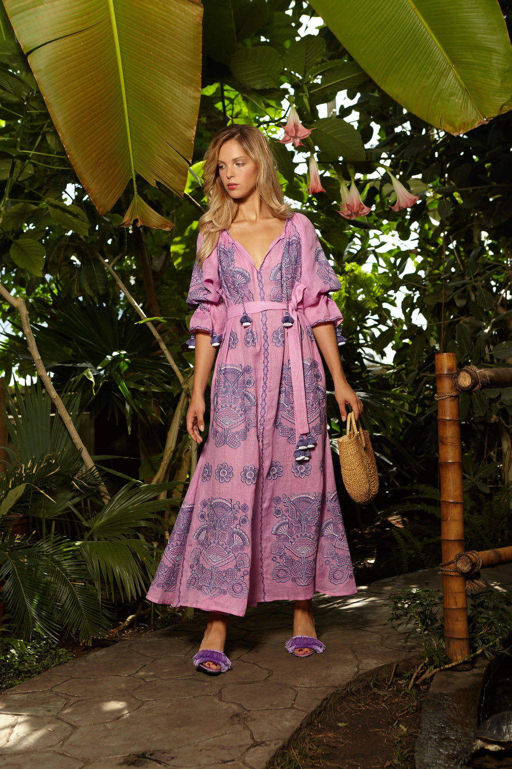 Victory Chic Pink maxi dress