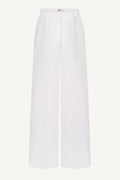 Foberini White linen palazzo trousers
