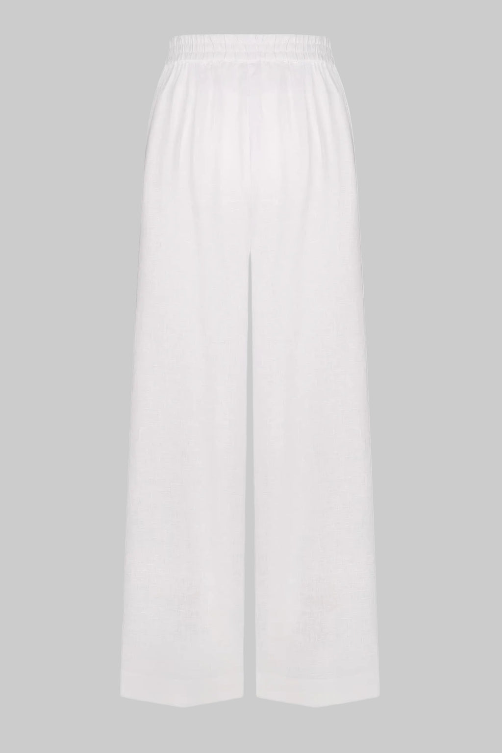 Foberini White linen palazzo trousers