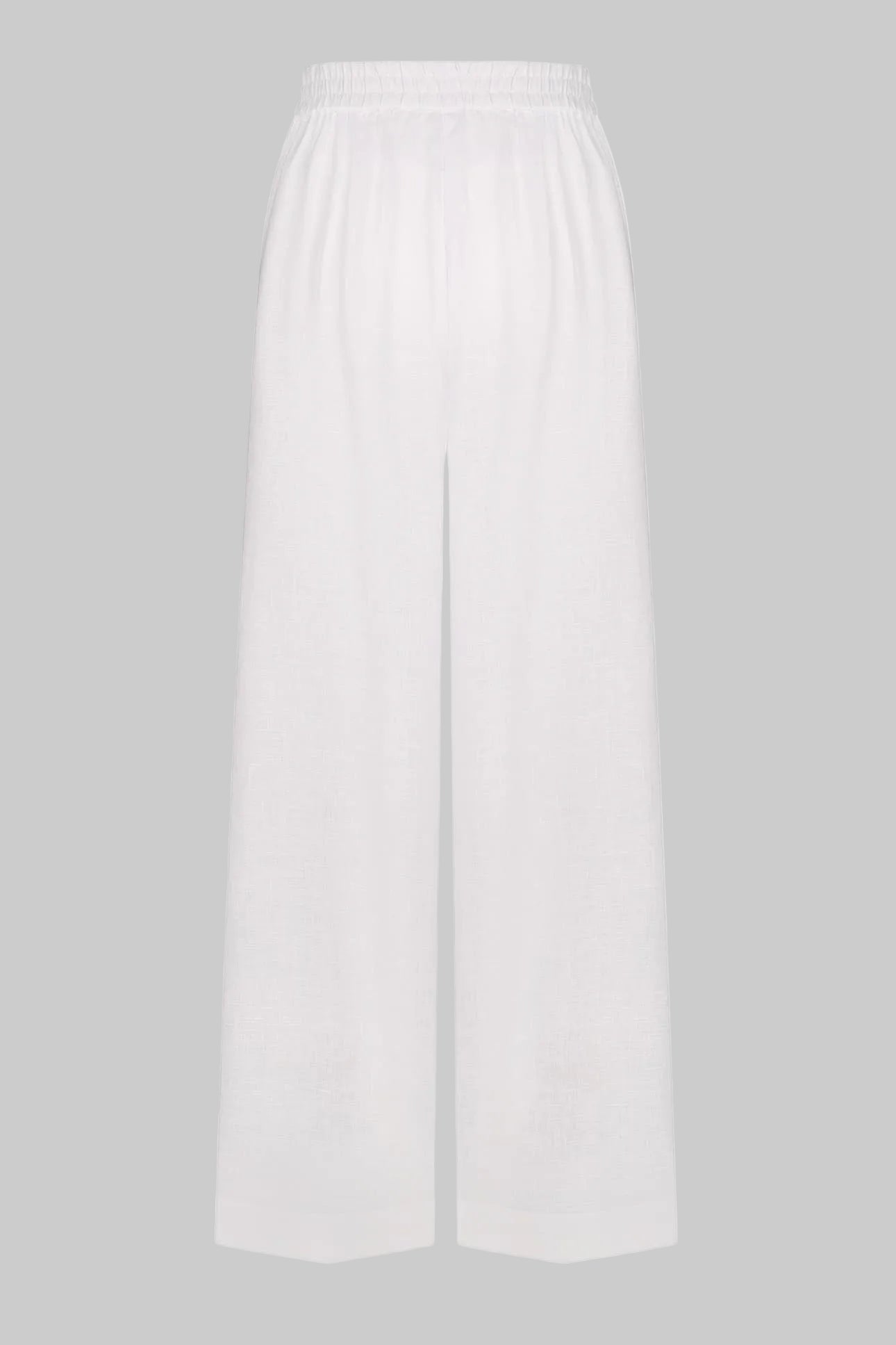 Foberini White linen palazzo trousers