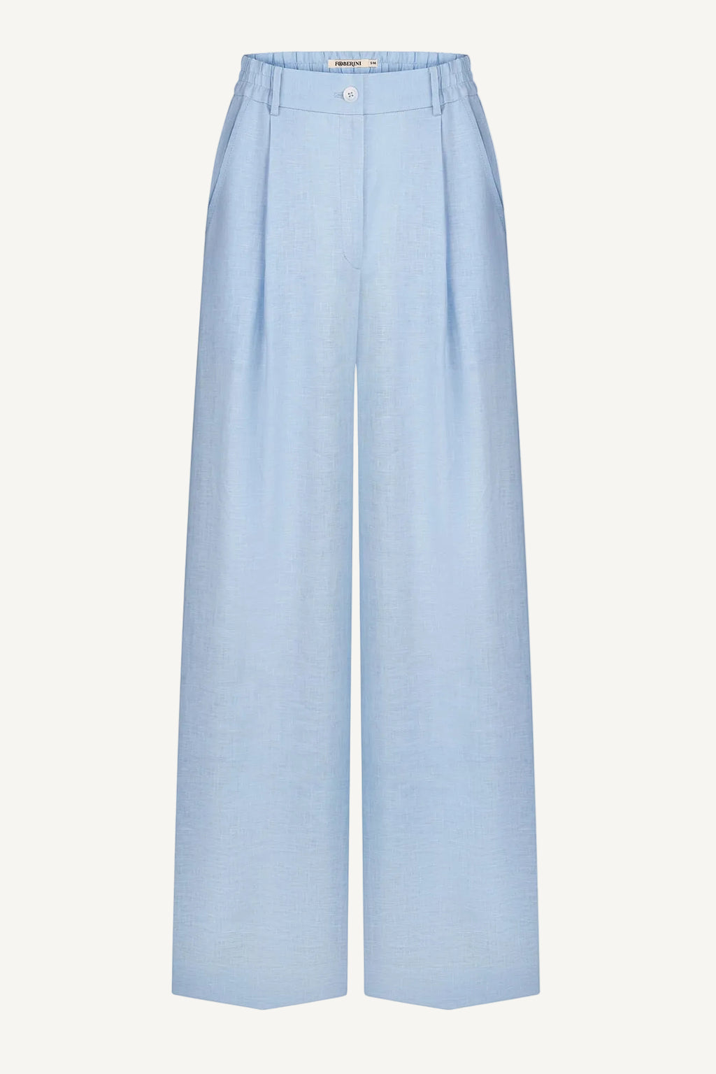 Foberini palazzo linen trousers in blue
