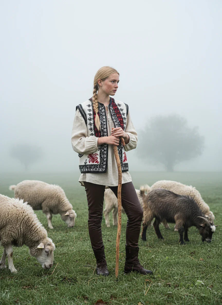 The Handcrafted Artisan Wool Vest no 2