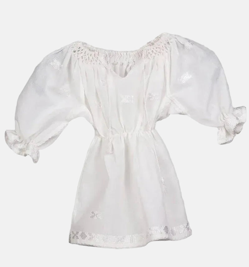 Rochita Traditionala Alba Fetita