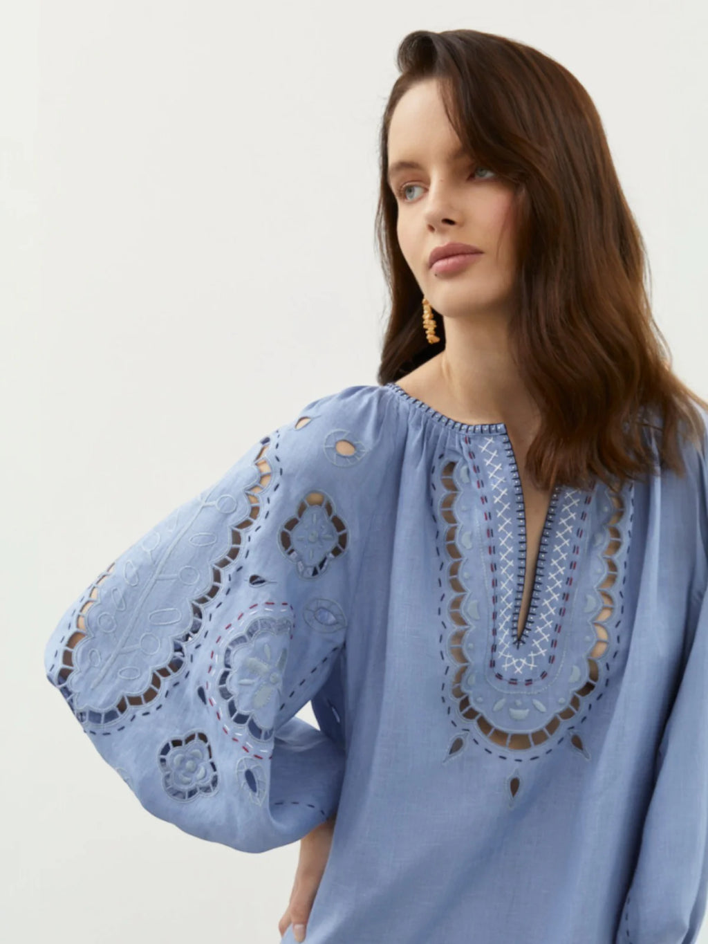 Merezhivo Long Blouse