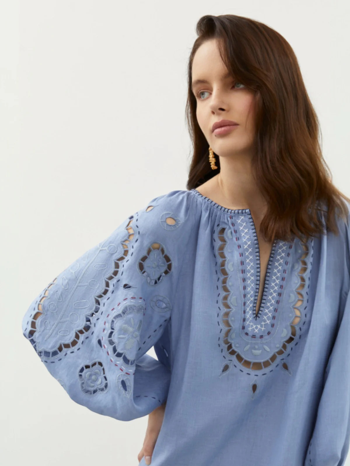Merezhivo Long Blouse