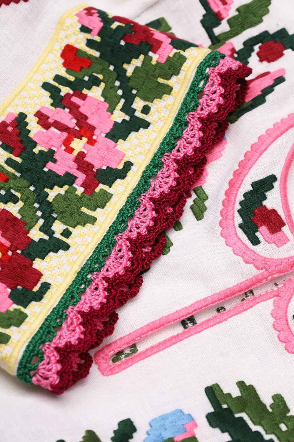 Bukovina embroidered linen blouse