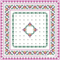 Esarfă mătase model Lalele Colorate