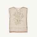 Authentic handmade Romanian blouse, white, silk, floral motif, hand-embroidered