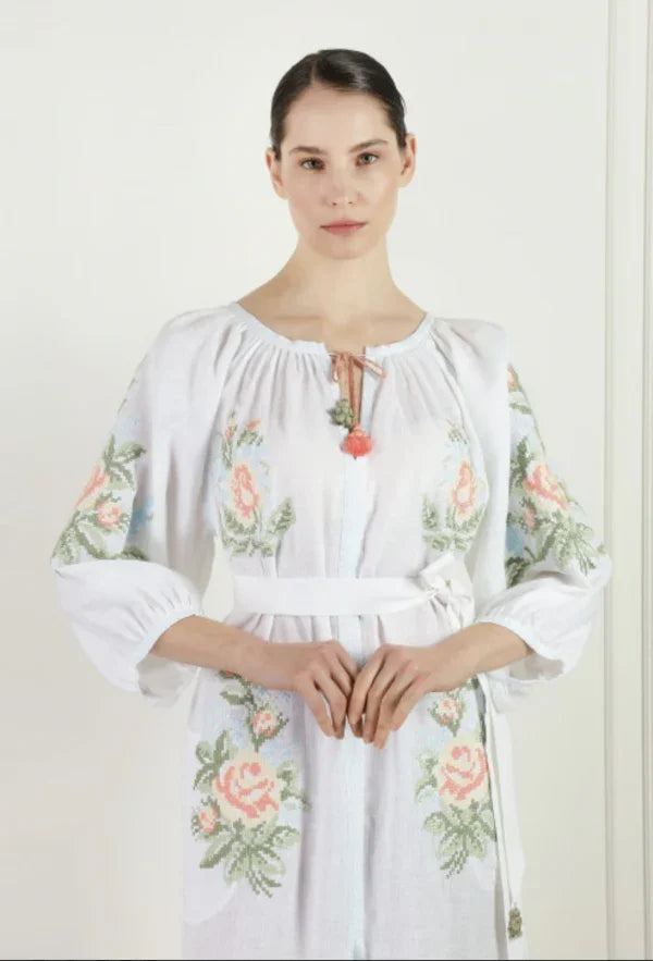 Rochie cu broderiei maxi  Evelyn