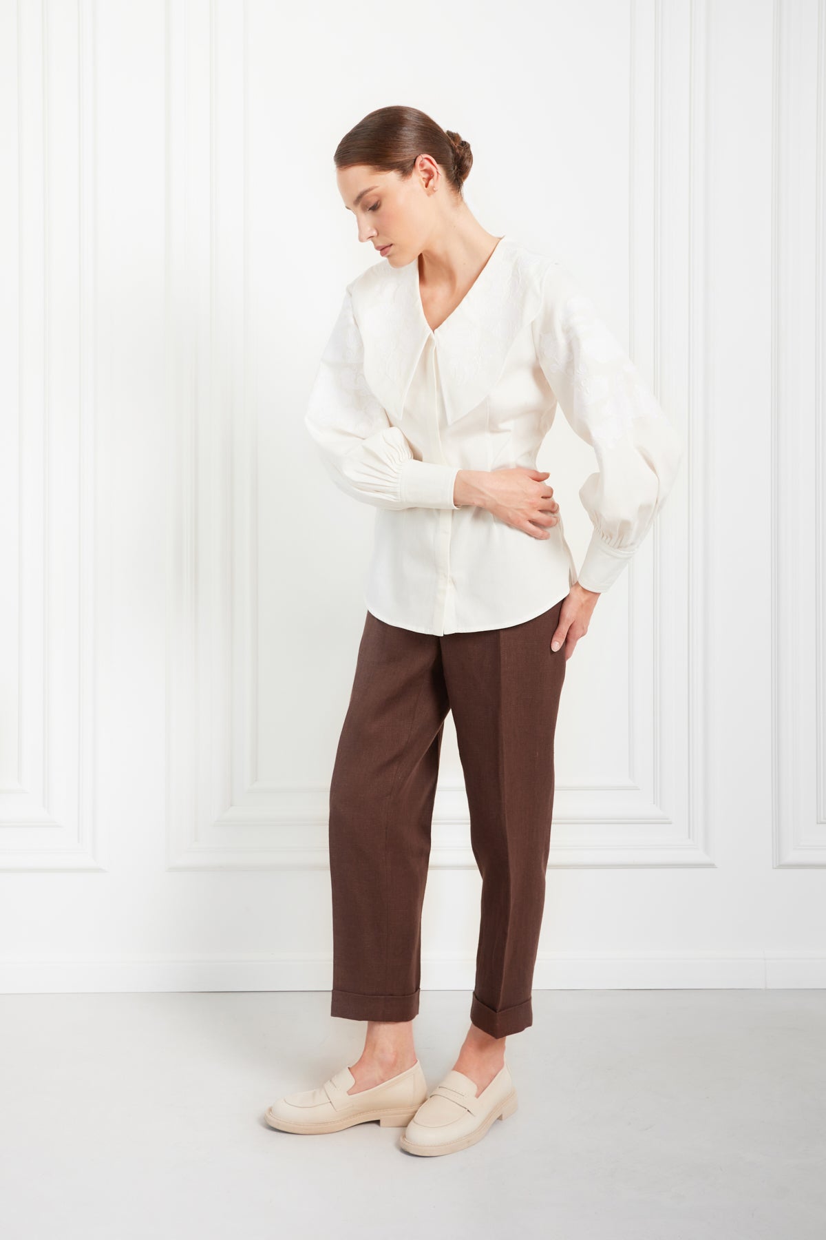 History Embroidered Blouse
