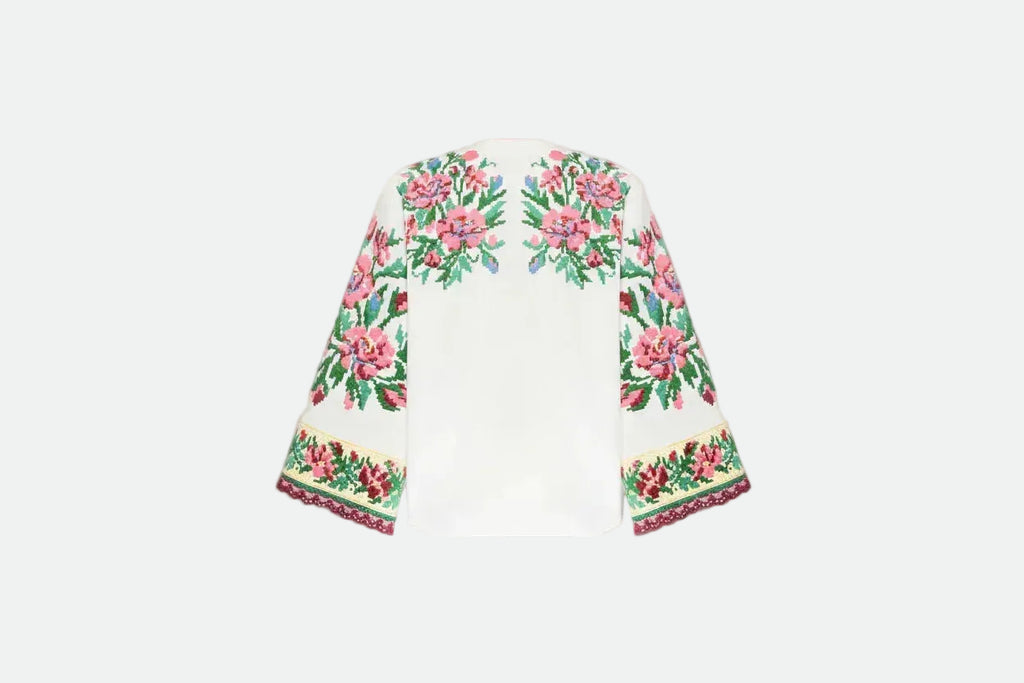 Floral-patterned Ukranian Blouse