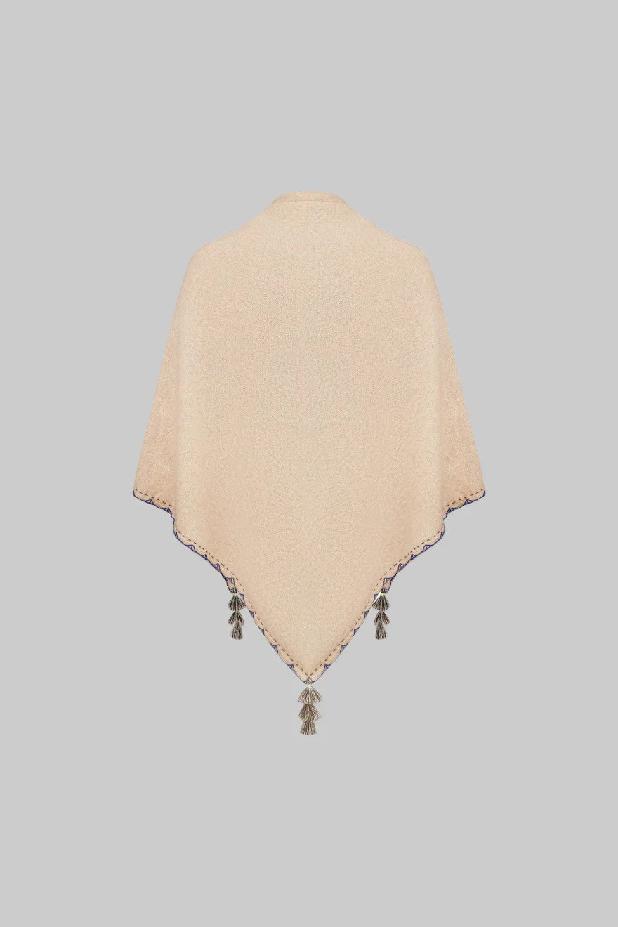 Hygge Poncho Combed Cashmere