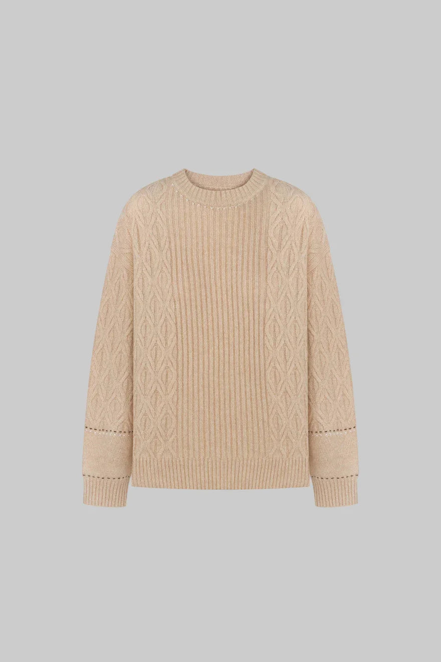 Mongolian Cashmere Jumper – Beige