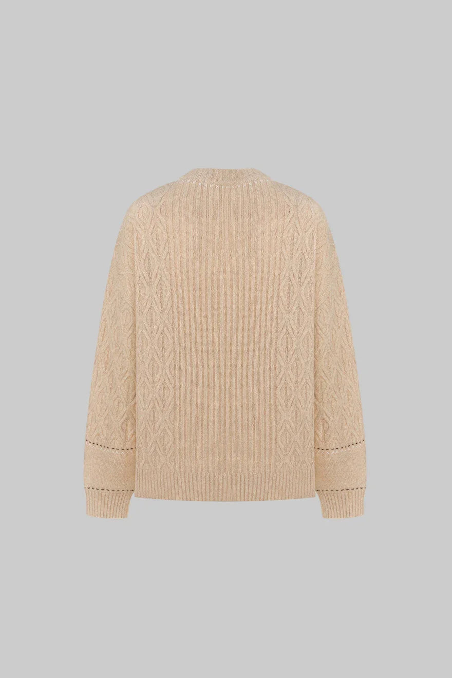 Mongolian Cashmere Jumper – Beige
