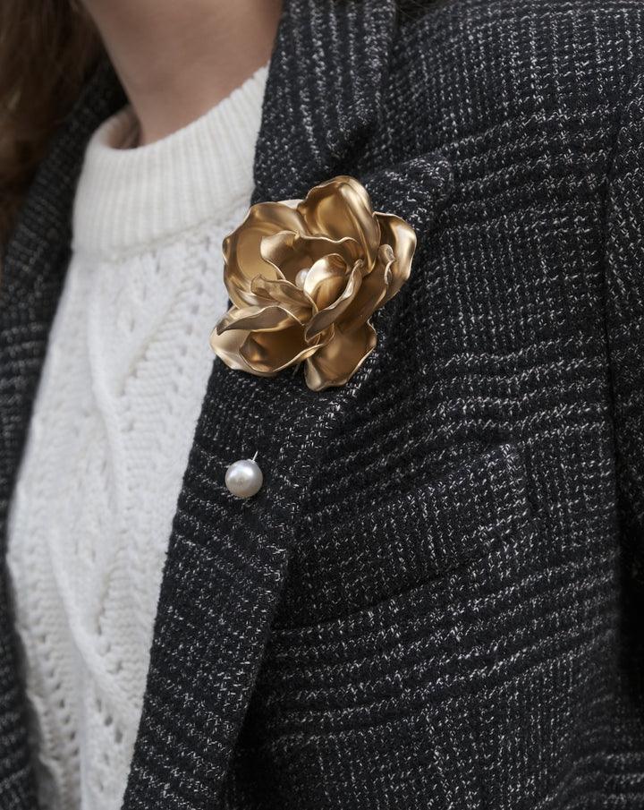 Cuore Brooch Gold Katerini Mou