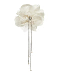 Katerini Mou, Brooch, floral motif, handmade – detail