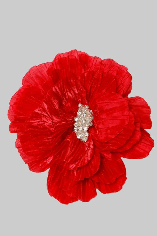 BROȘA Floare PARIS Red