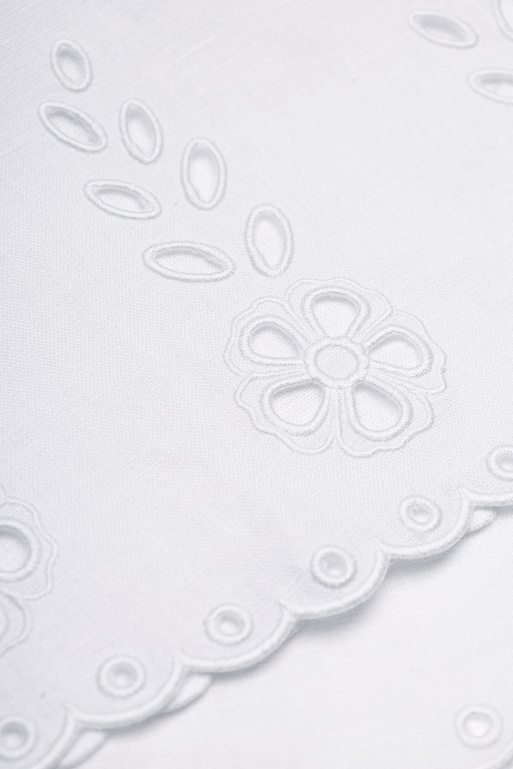 Ancient traditional Slavic Cutout Embroidered Linen V-neck White Tank Top Ruzha
