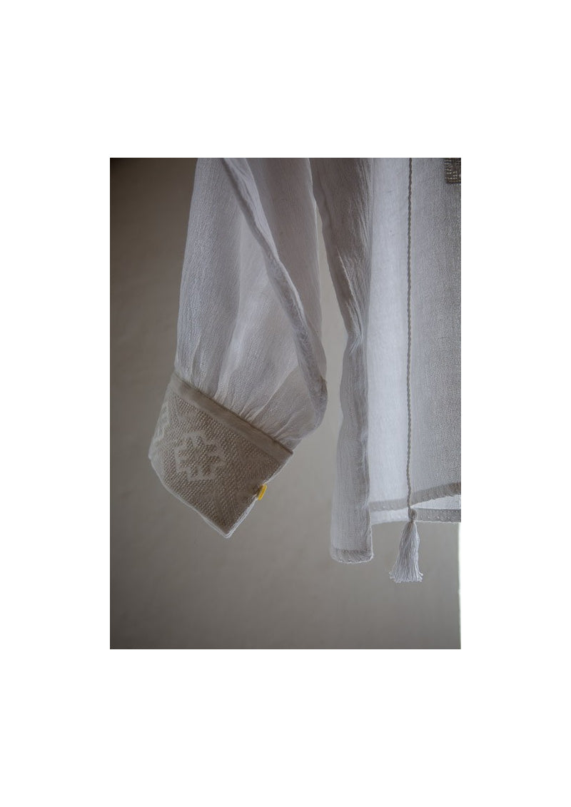 Men embroidered Romanian Shirt