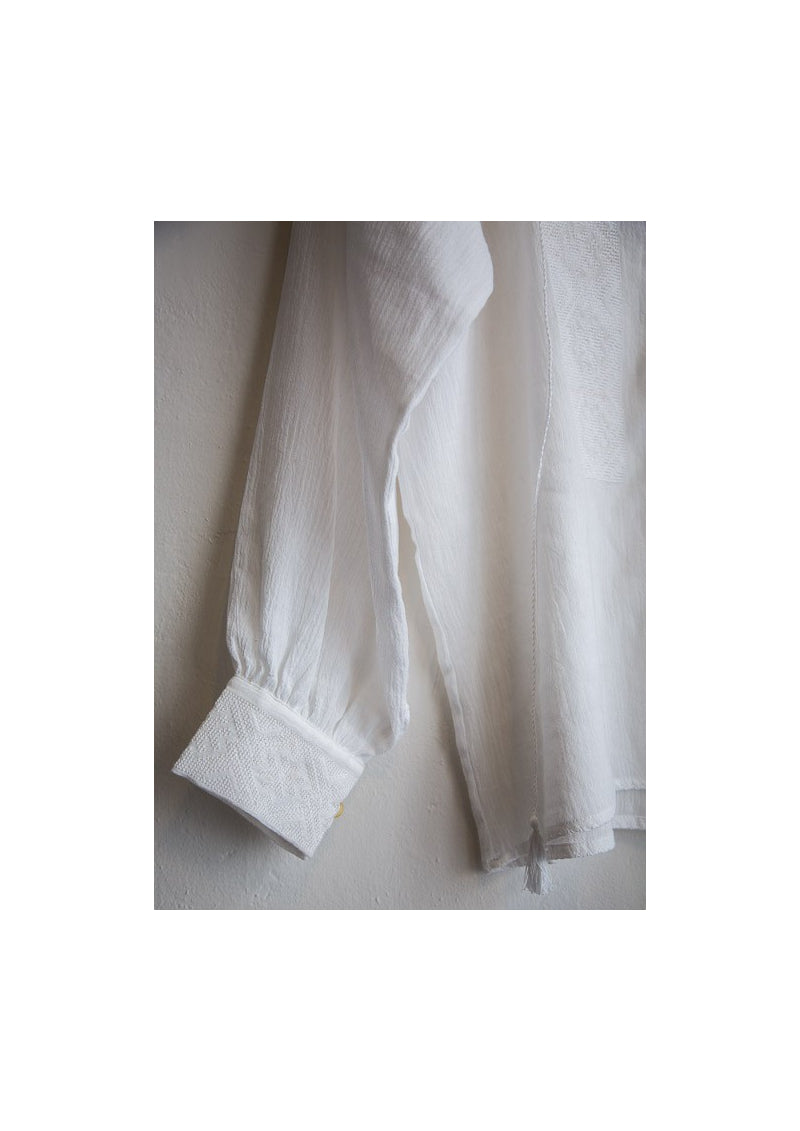 Men embroidered Romanian Shirt