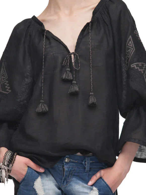 Bluza tip ie neagra “Black orchid”