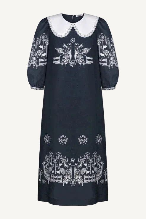 Rochie maxi bleu-marin inchis Zozulya