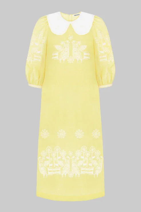 Rochie galbena maxi Zozulya